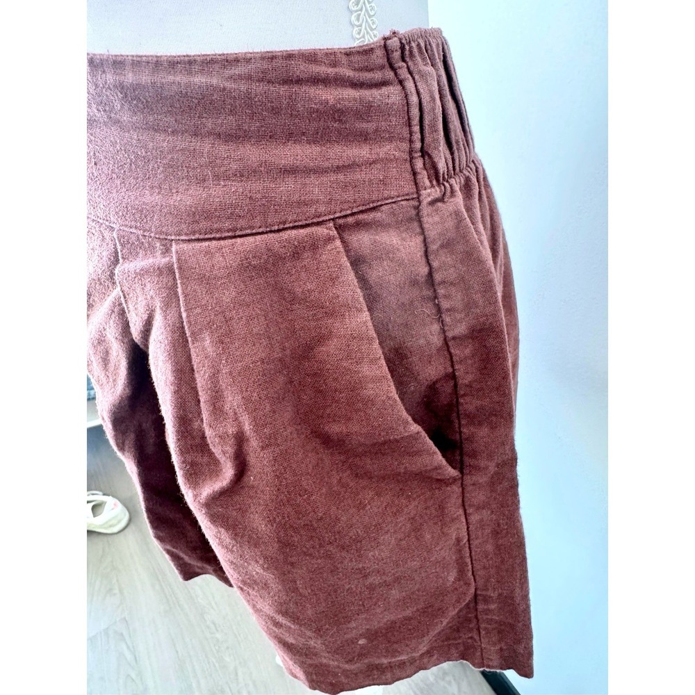 Abercrombie Oversized Set 2pc Linen Blend Button Down + Pleated Shorts Sz S - Picture 8 of 12